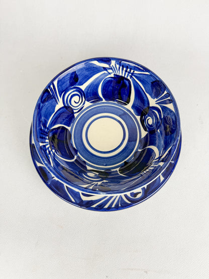 Blue And White Mexican Ceramic Plates - Platos Ceramica