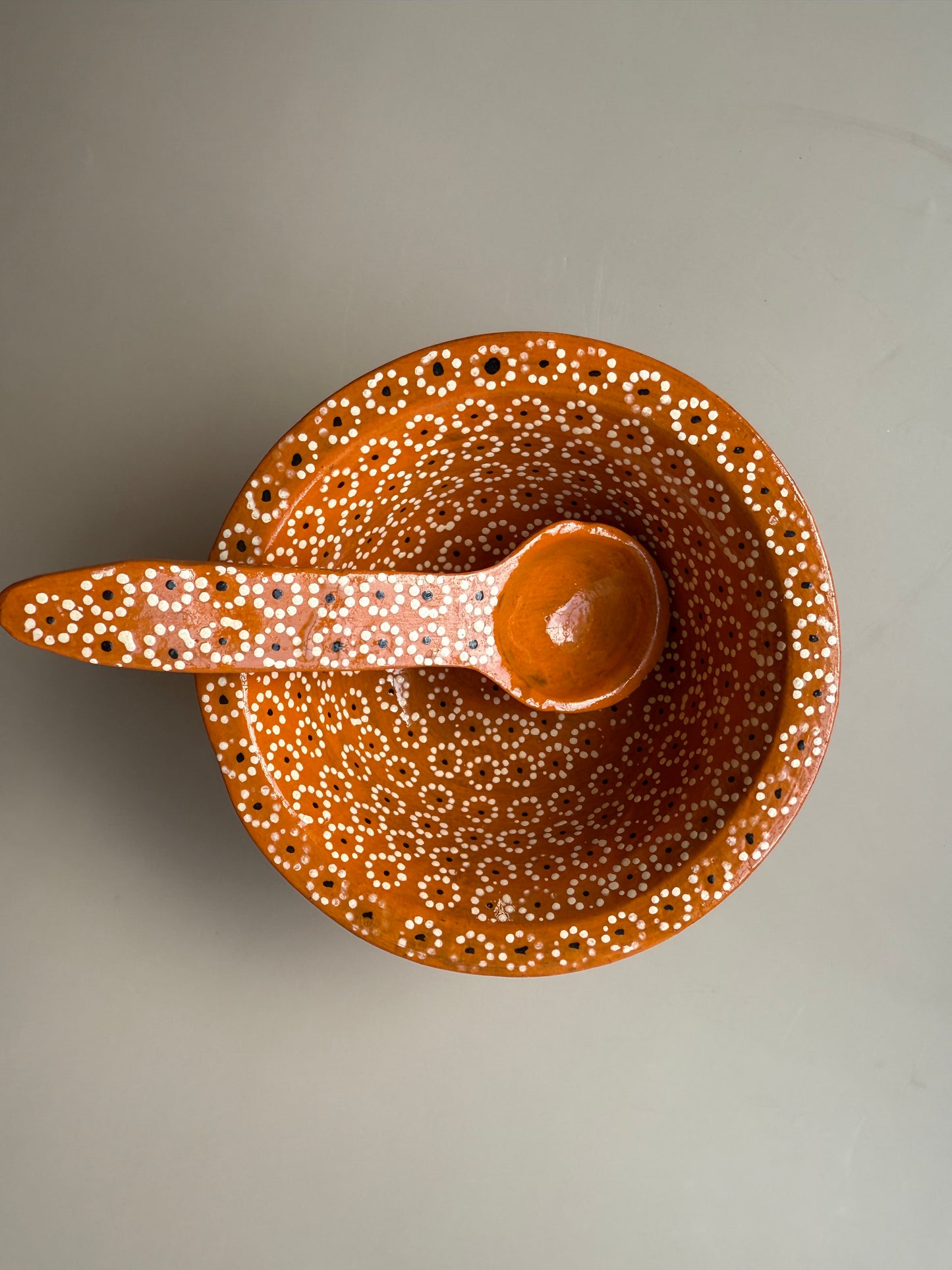 Michoacan Mexican Clay Molcajete Mexican Clay Bowl With Spoon Salsa Bowl With Spoon Traditional Mexican Bowl