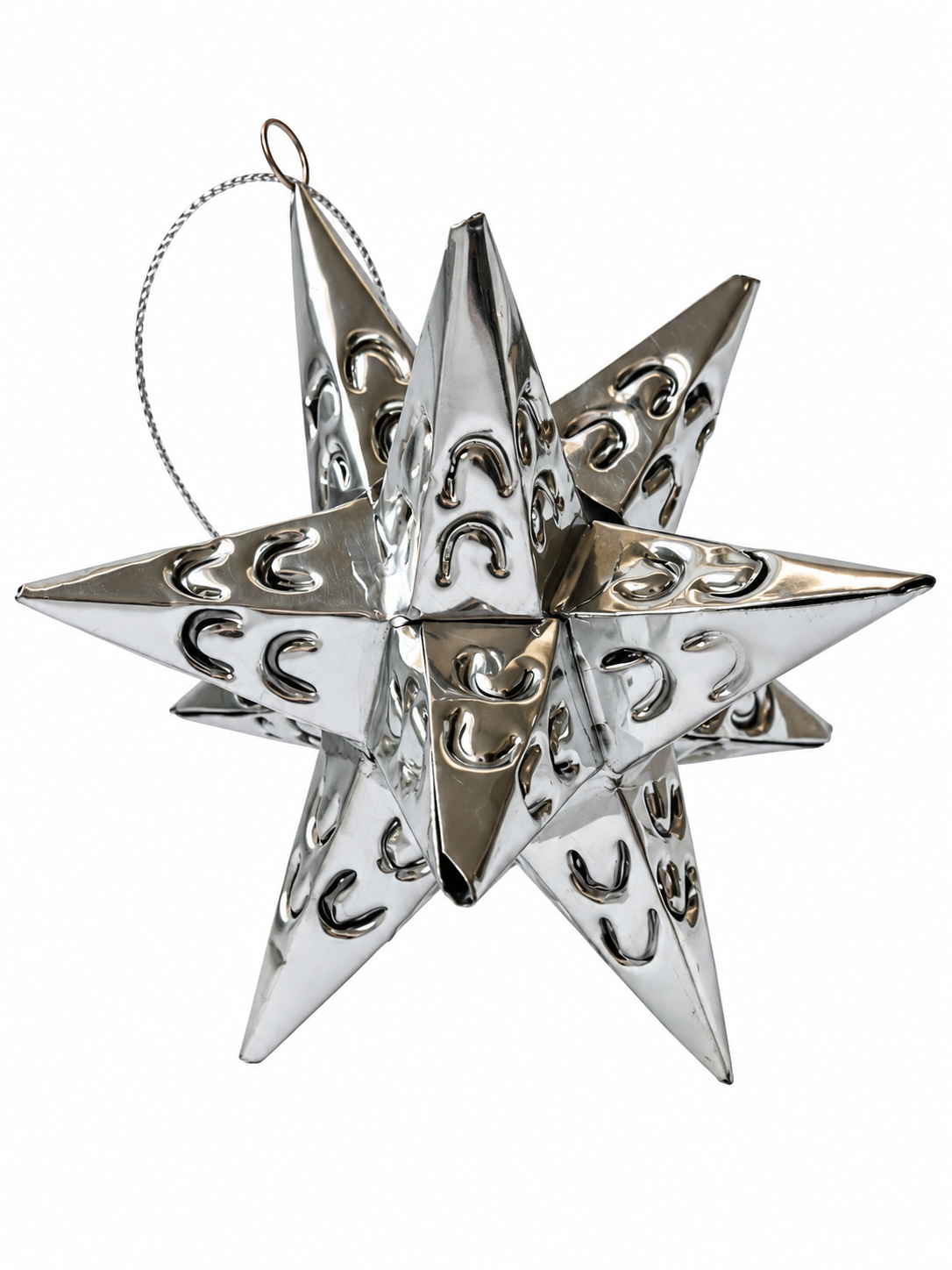 Mexican Tin Star Ornament - Estrellas Lamina Esferas