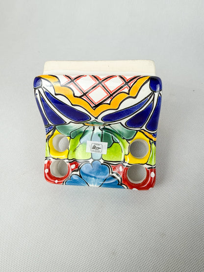 Talavera Bathroom Hardware Set 8pc Wall Mounted Colorful Set de Baño