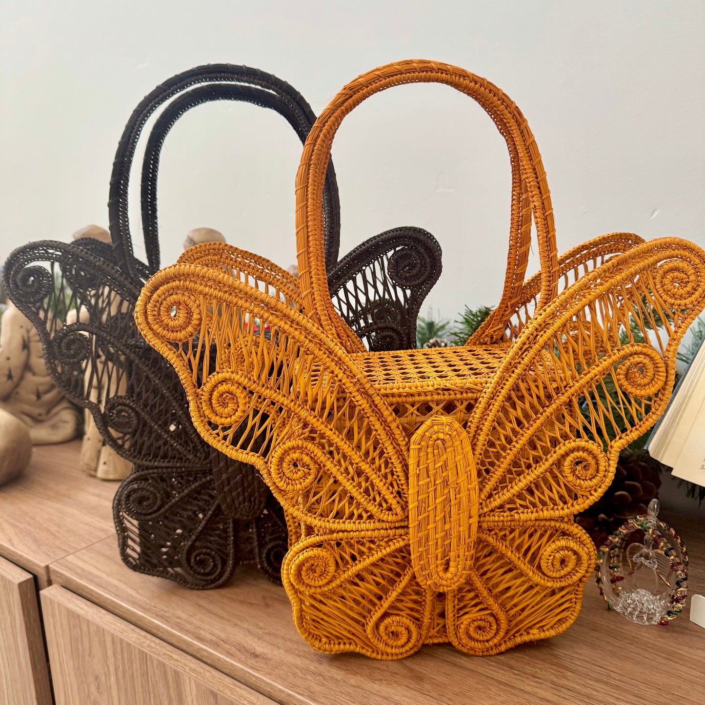 Natural Palm Butterfly “Hermila” Bag