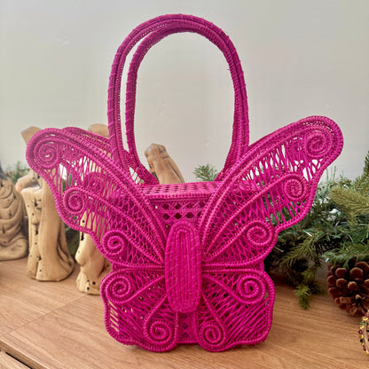 Natural Palm Butterfly “Hermila” Bag