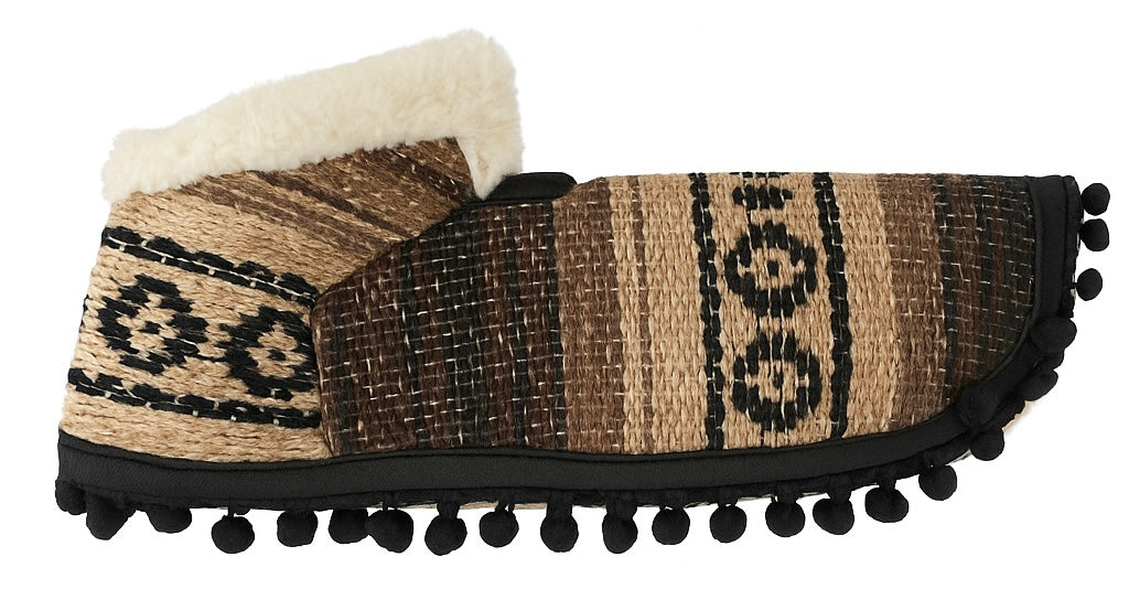 Dark Brown/Tan Dog Poncho/Sarape with Fur