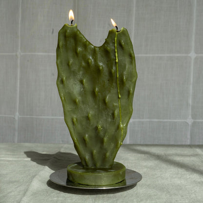 Heart Nopal Beeswax Candle