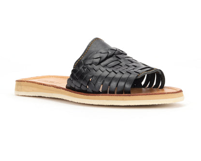 Huarache Peep-Toe Slides