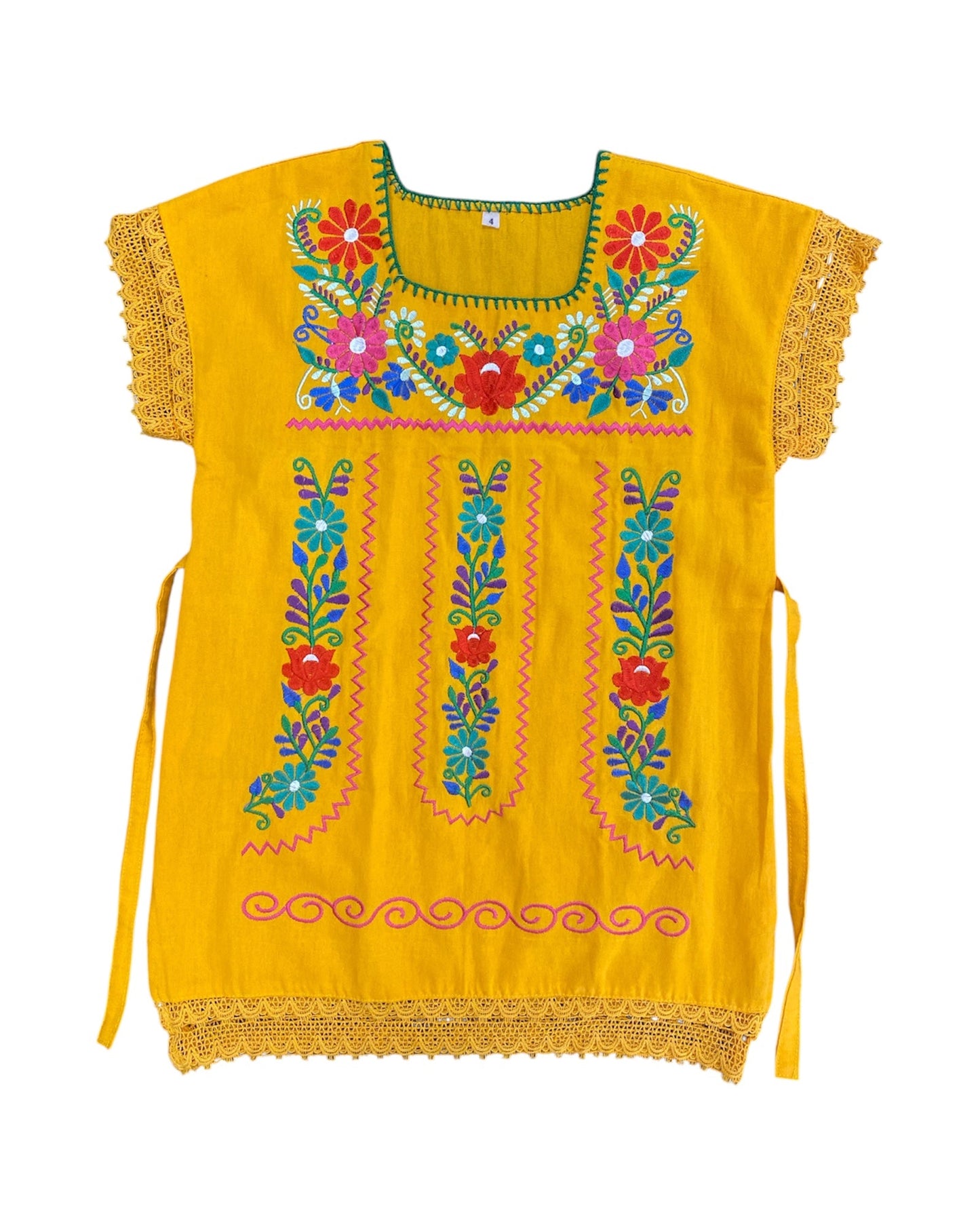 Mexican Girl Floral Dress - Vestido Nina