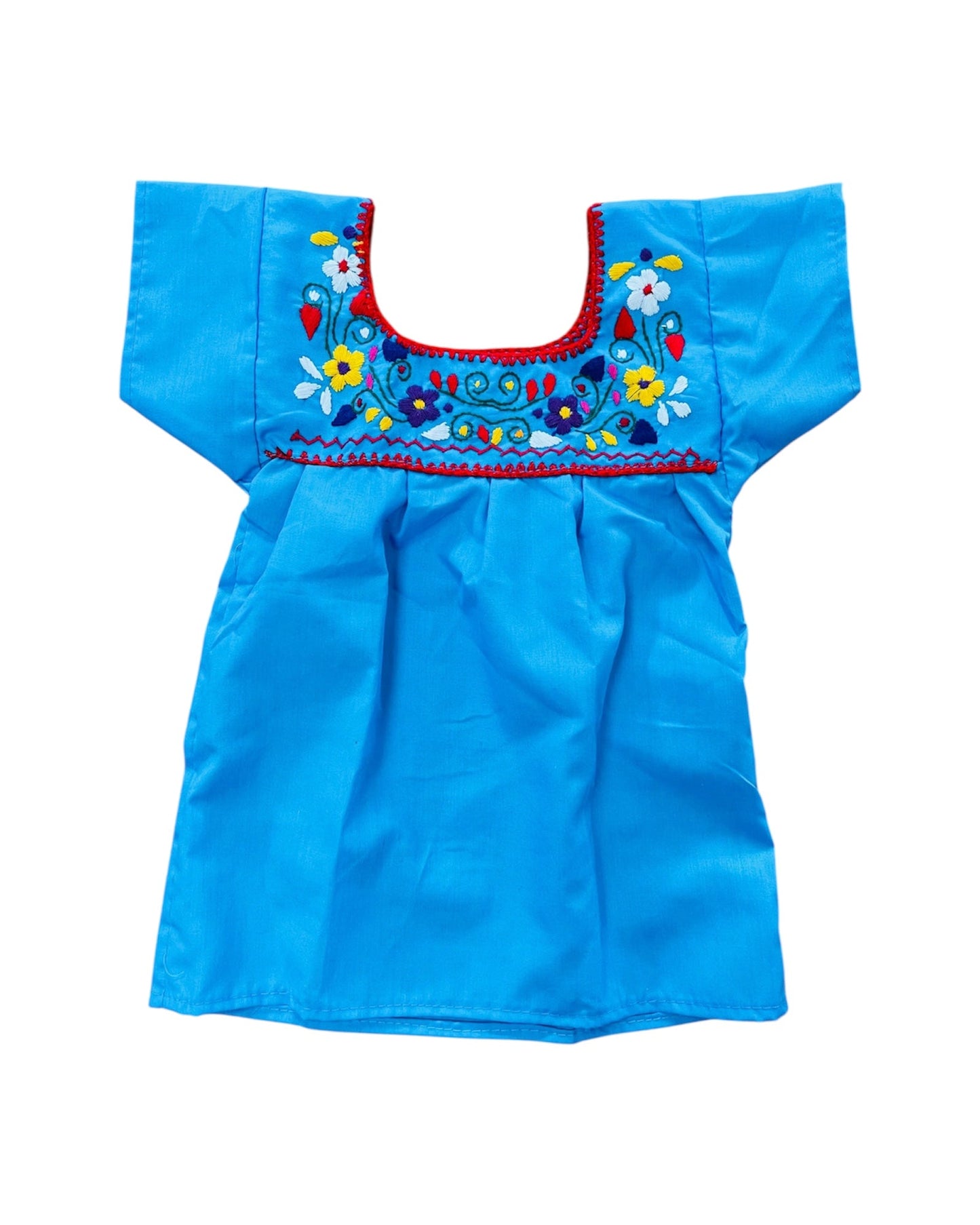 Mexican Embroidered Shirt Girls Tehuacán- Blusa Nina