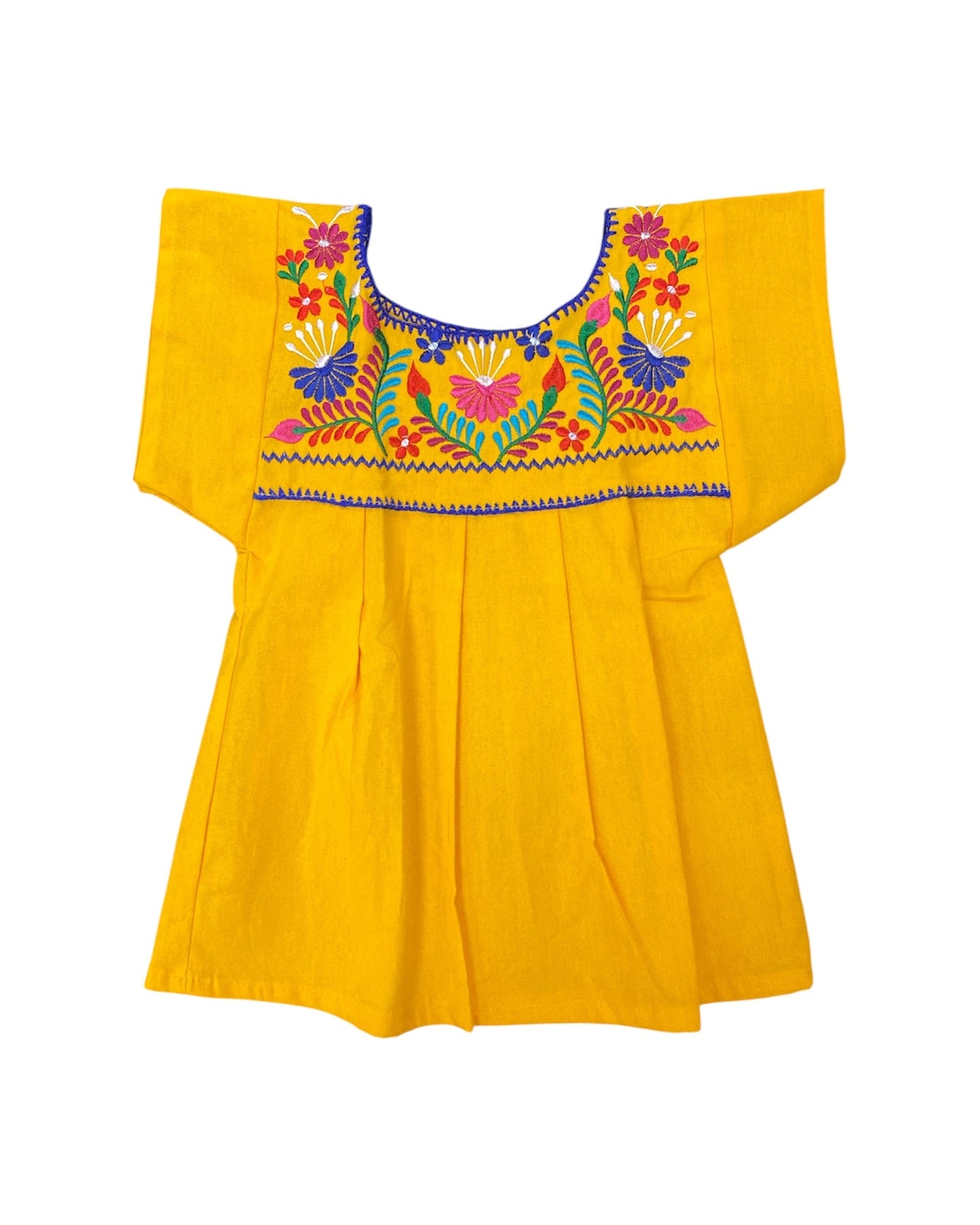 Mexican Embroidered Shirt Girls Tehuacán- Blusa Nina