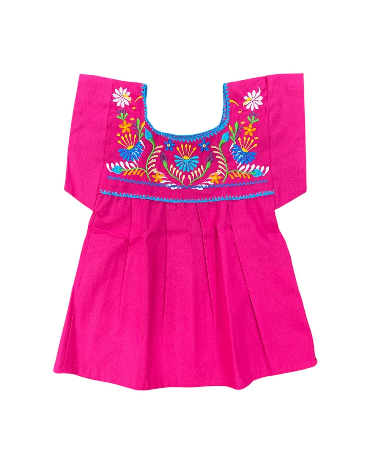 Mexican Embroidered Shirt Girls Tehuacán- Blusa Nina