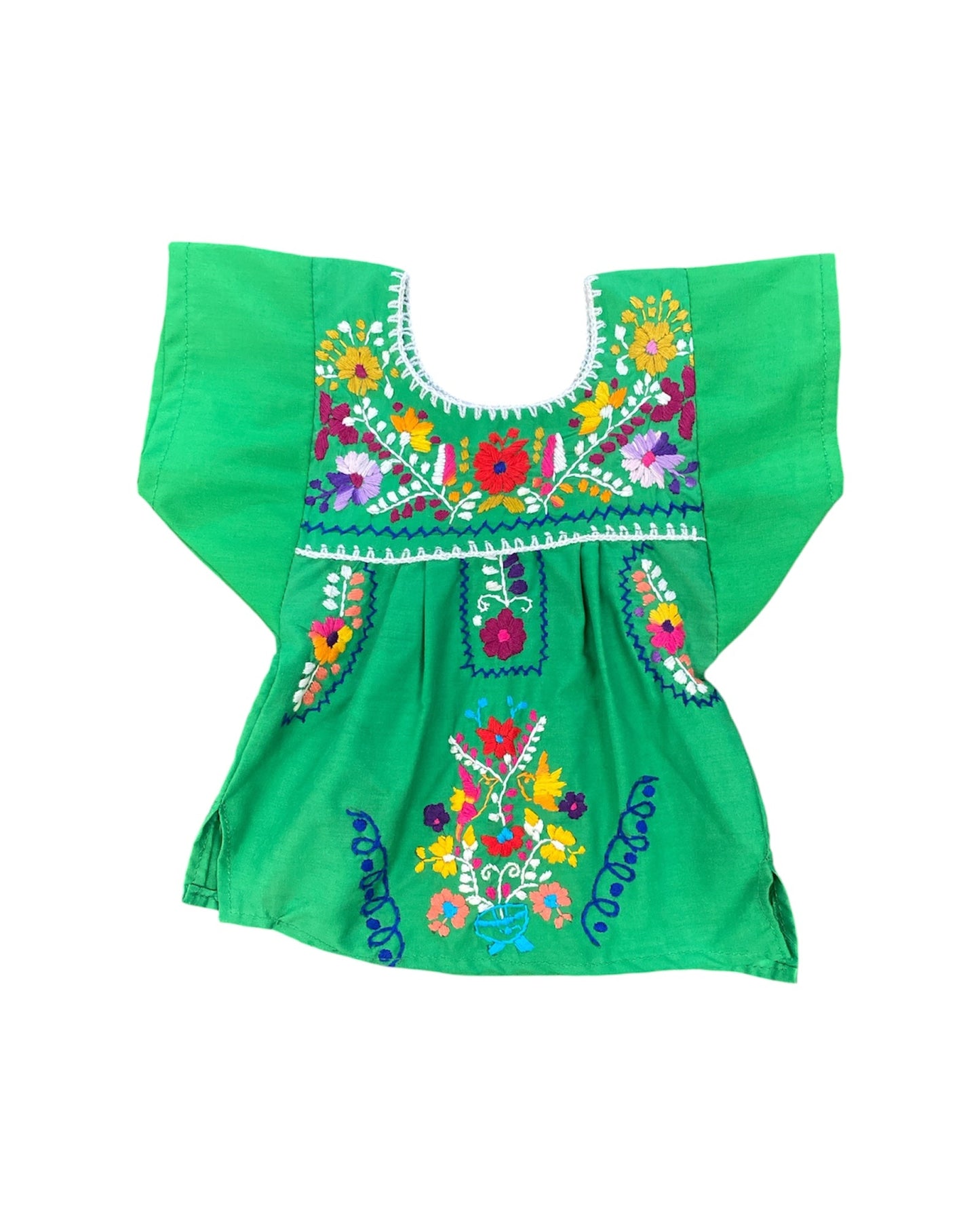 Mexican Embroidered Shirt Girls Tehuacán- Blusa Nina