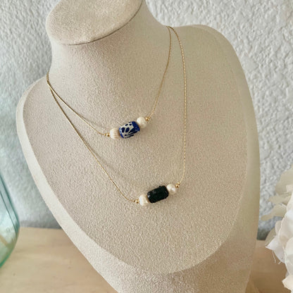 Choker Talavera gika collection “Azul Cobalto”