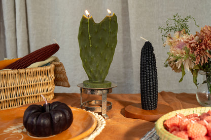Heart Nopal Beeswax Candle