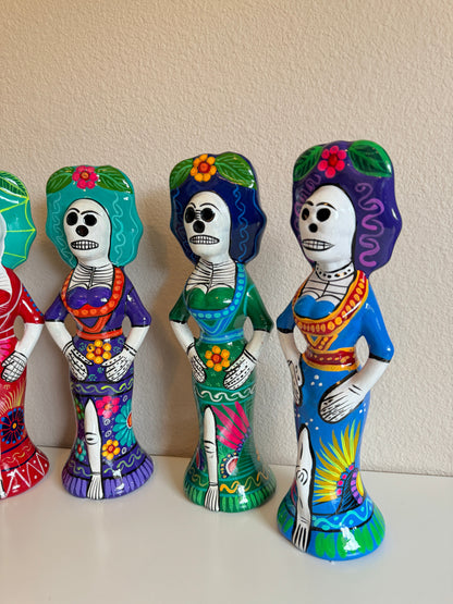 Clay Catrina colorful 2 or 4 set