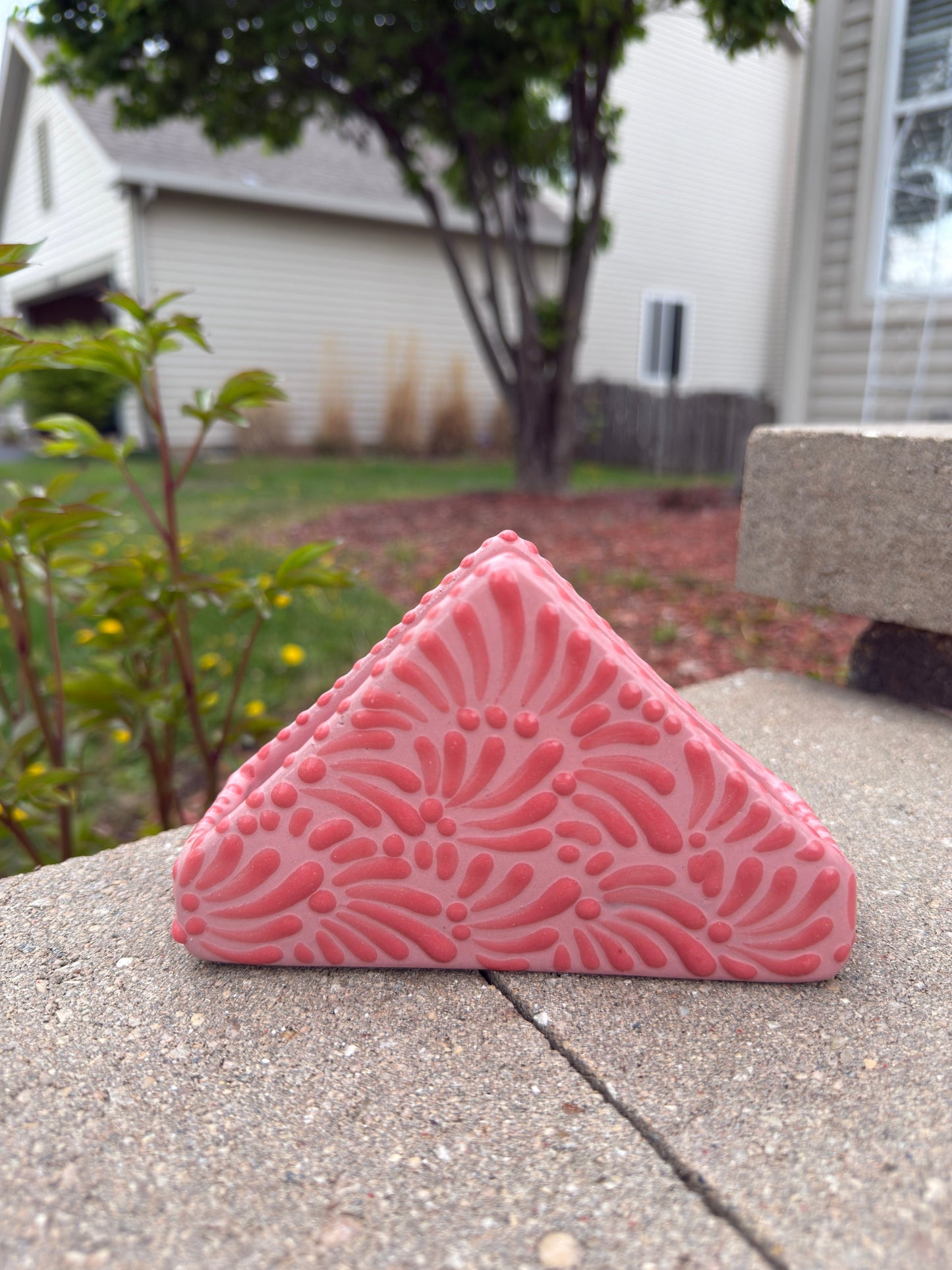 Talavera Napkin Holder Pink/Dark Pink - Servilletero Rosa