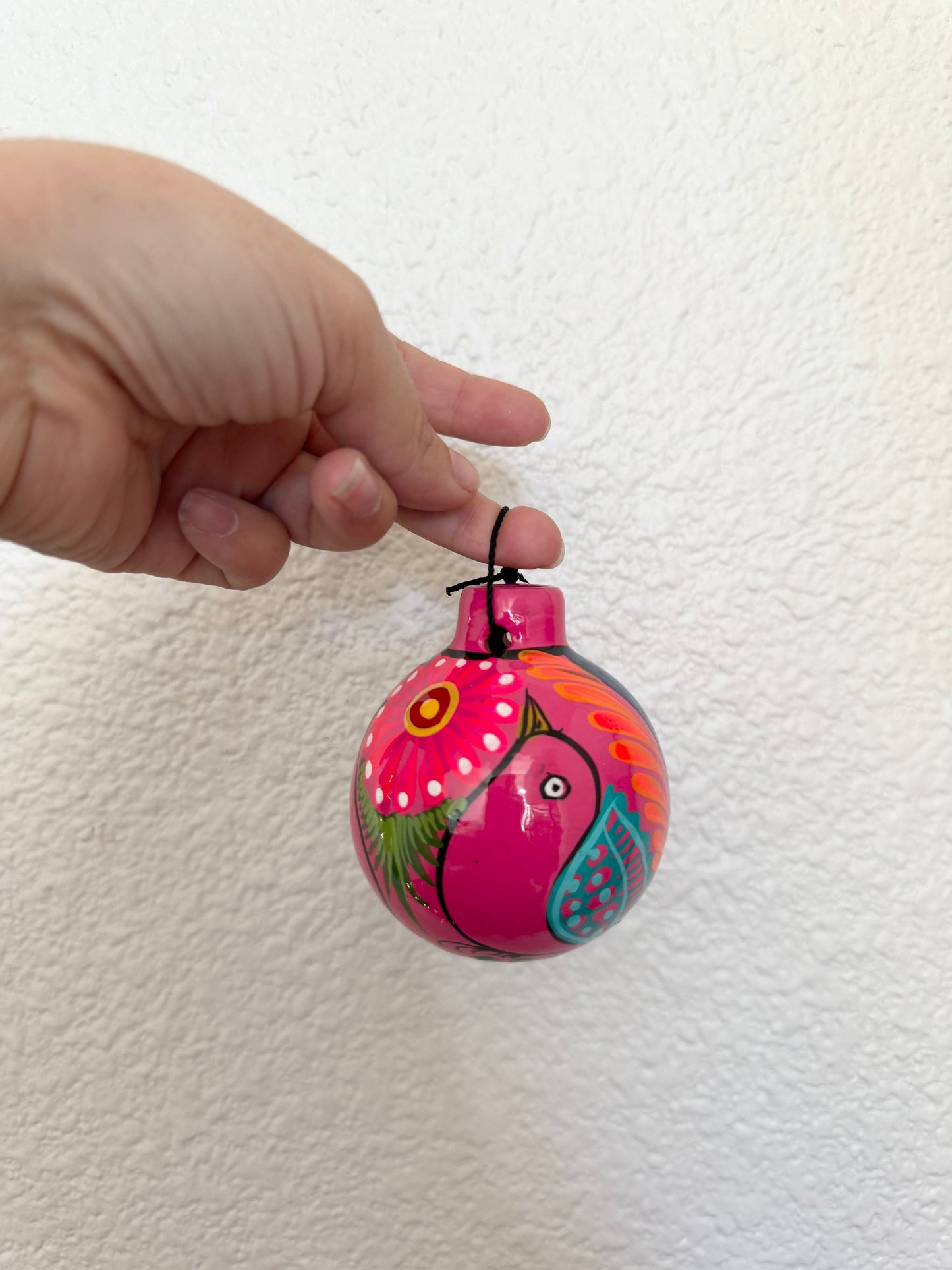Mexican Ornaments, Hand Painted, Christmas colorful