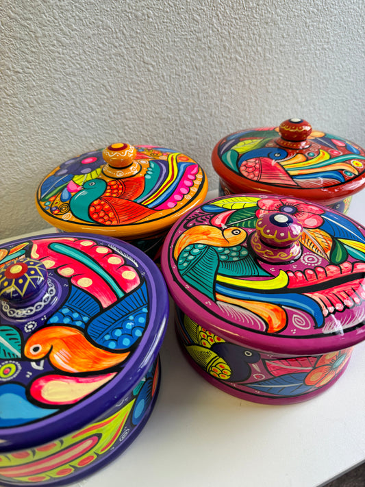 Mexican Tortilla Warmer Hand painted Tortillero