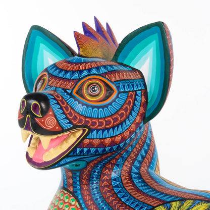 Aztec Xoloitzcuintle Dog - Oaxacan Alebrije Wood Carving