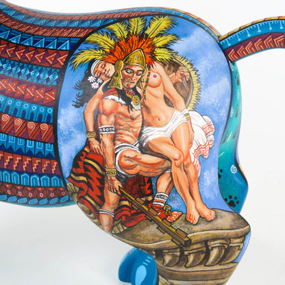 Aztec Xoloitzcuintle Dog - Oaxacan Alebrije Wood Carving