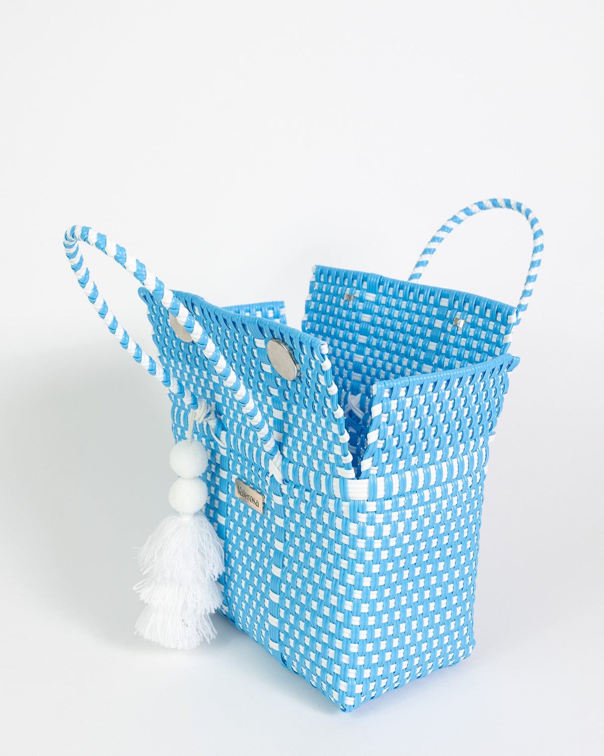 Sky Blue and White  Mini Purse