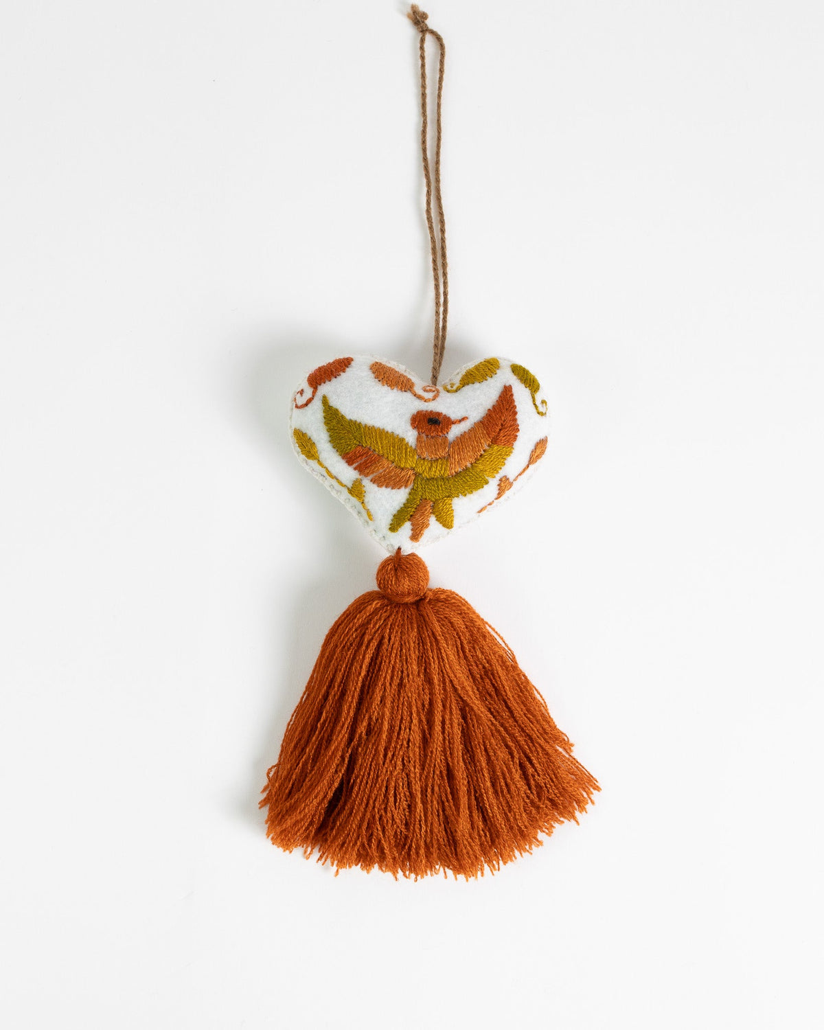 Ornate Heart Tassel Bag Charm