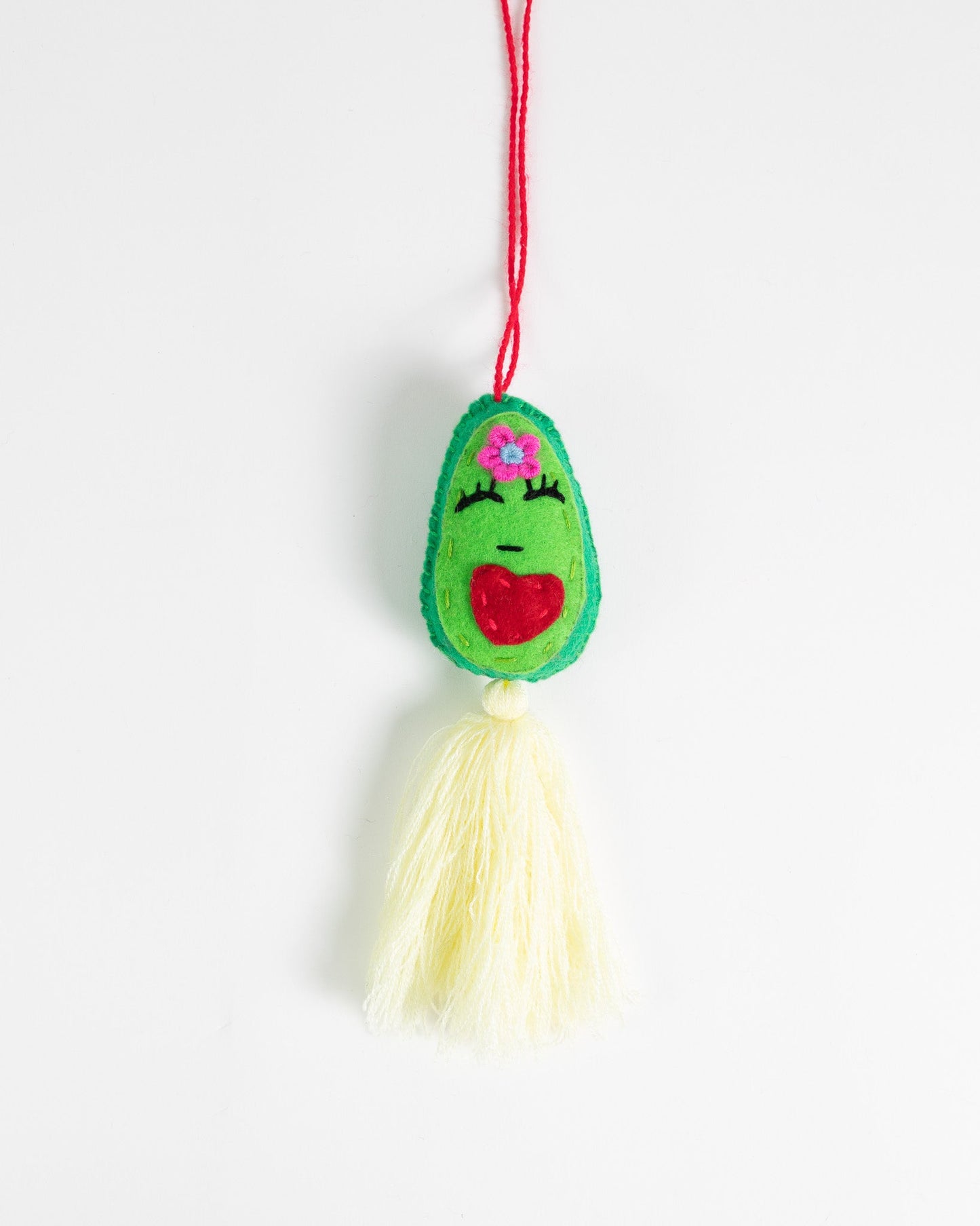 Sassy Avocado Tassel Bag Charm