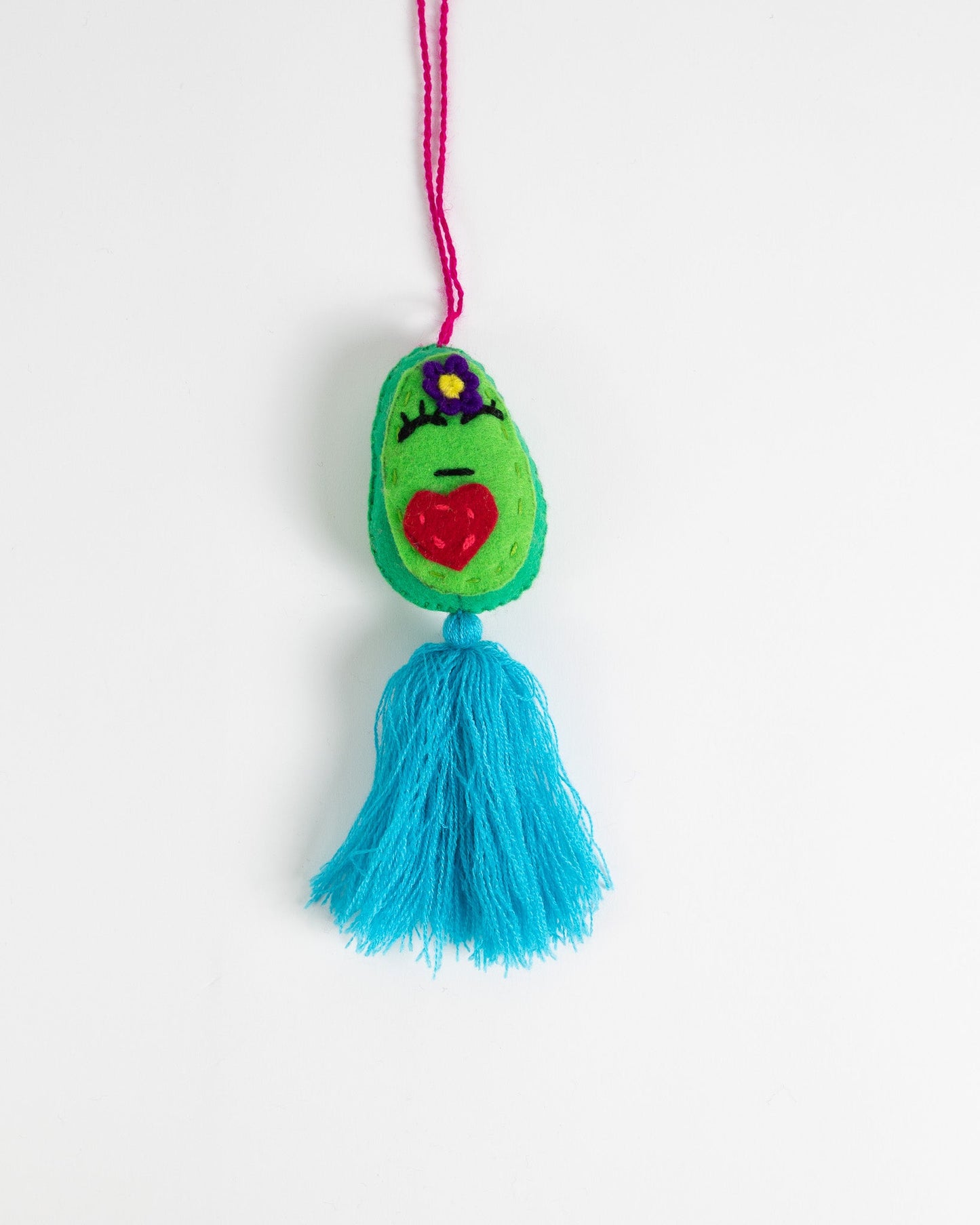 Sassy Avocado Tassel Bag Charm