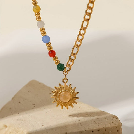 Sol Necklace Gold Plated - Collar Sol