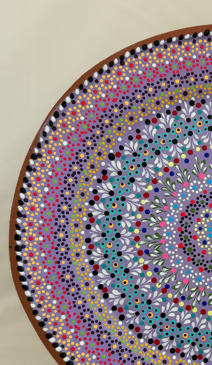 Decor Capulineado Plate - Purple