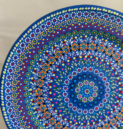 Decor Capulineado Plate - Blue