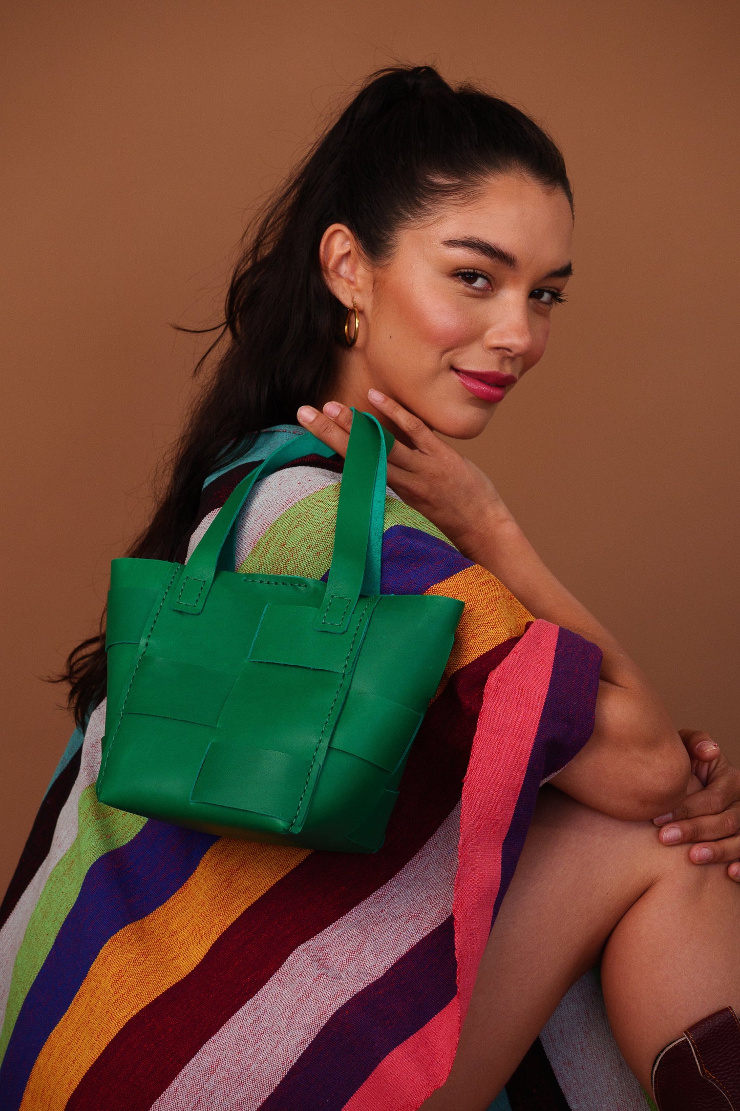 CARMEN BASKET BAG // GREEN