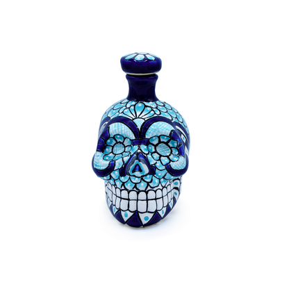 Mexican Large Skull Bottle Ceramic - Licorera Calavera