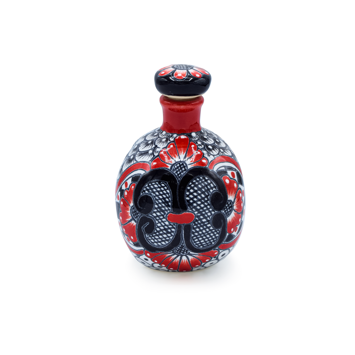 Mexican Large Skull Bottle Ceramic - Licorera Calavera