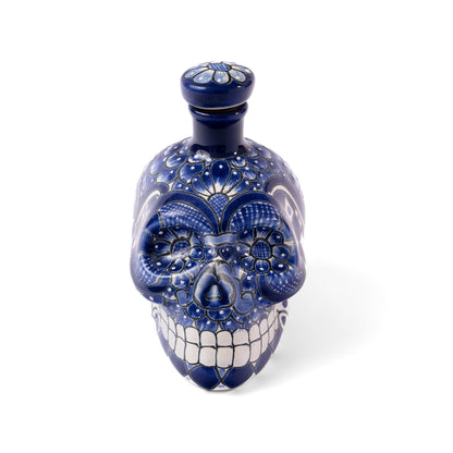 Mexican Large Skull Bottle Ceramic - Licorera Calavera