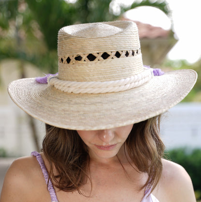 Espanol Palm Hat - Leaves Band