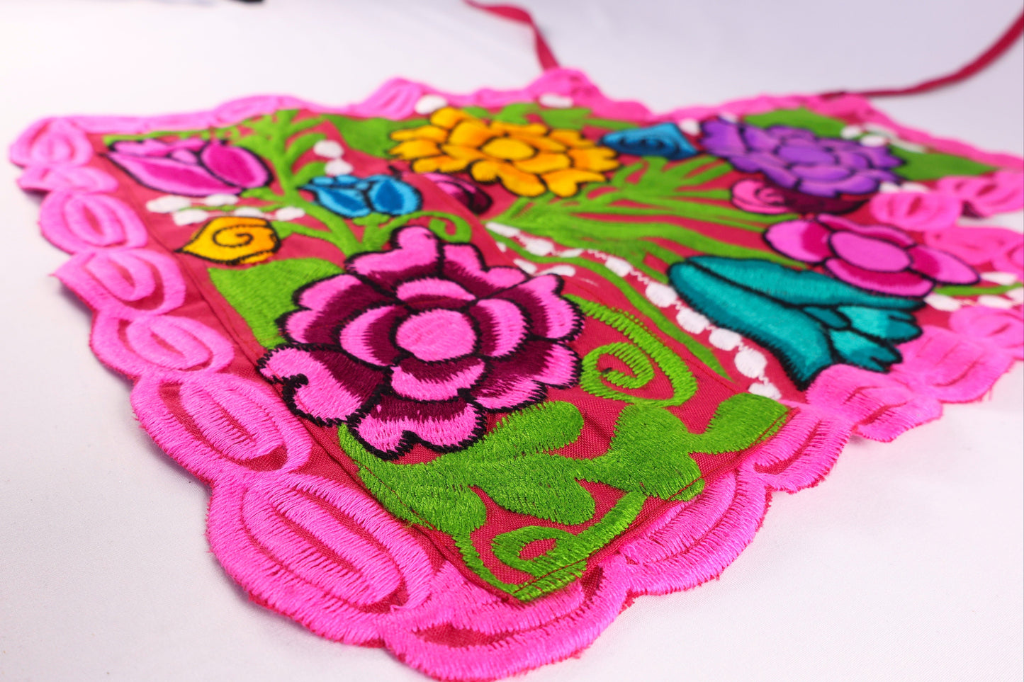 Embroidered Floral Apron 2 Pc Set - Juego Mandil Mama Hija