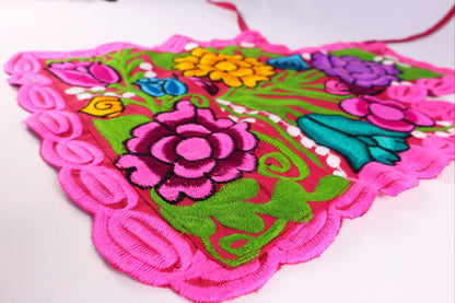 Embroidered Floral Apron 2 Pc Set - Juego Mandil Mama Hija