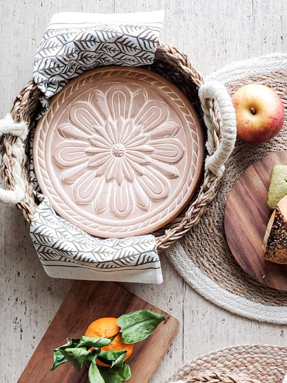 Tortilla Warmer & Basket Gift Set  Vintage Flower - Tortillero