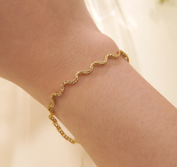 La Apuesta Necklace and Bracelet Gold Plated - Set Pulcera y Collar