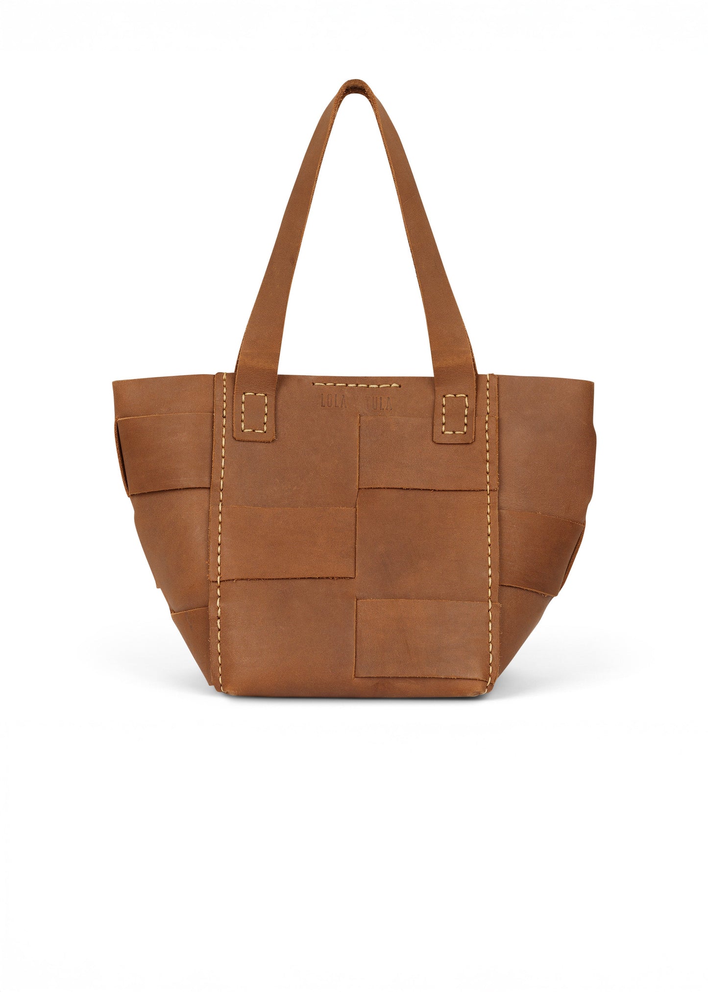 Mexican Leather Bag Basket Bag