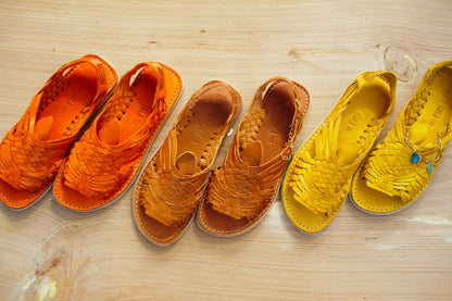 YELLOW LEATHER PACHUCO HUARACHE