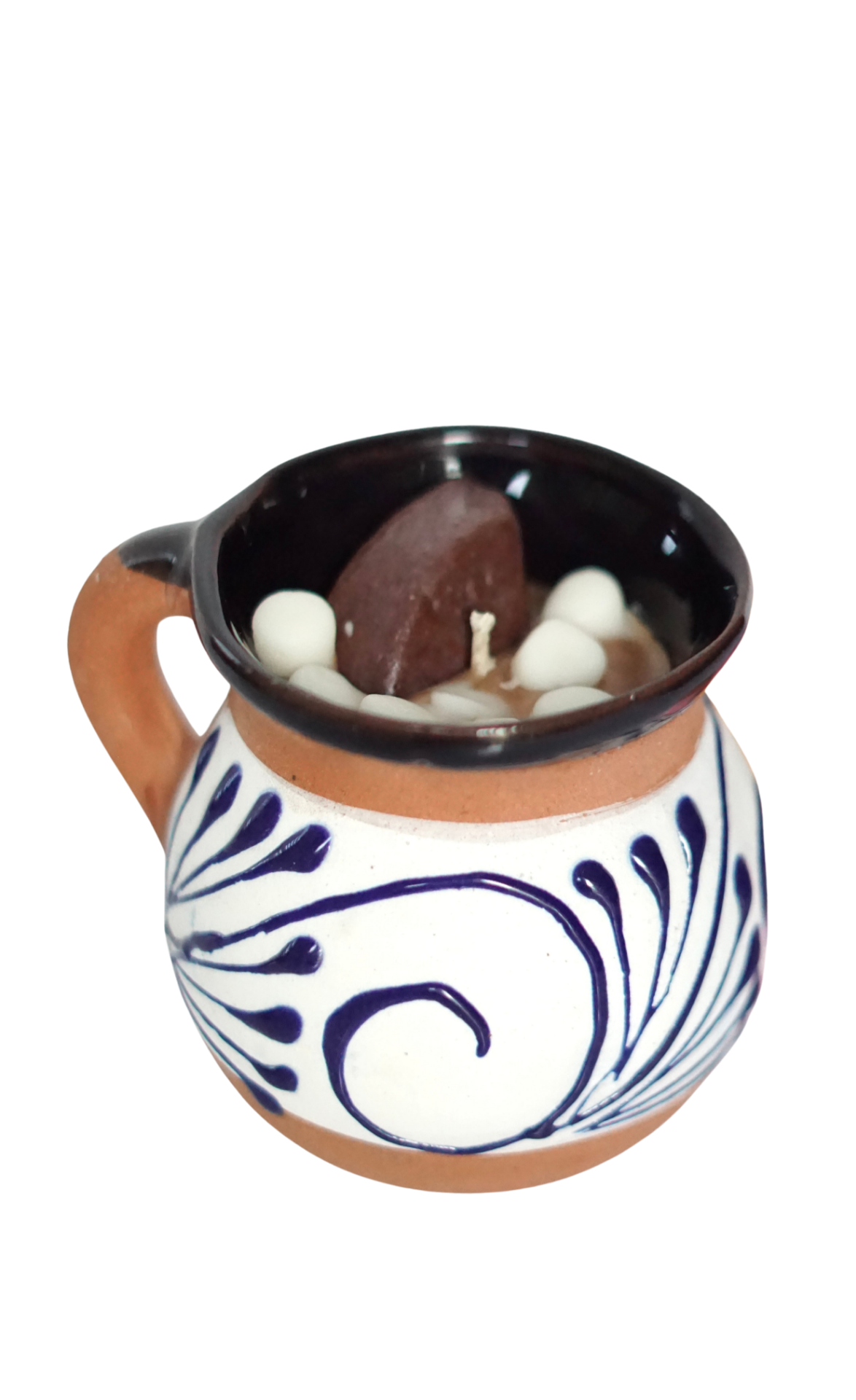 Mexican Hot Chocolate Candle Clay Mug - Vela
