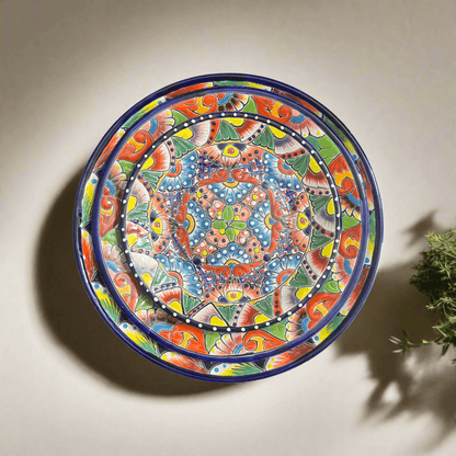 Colorful Talavera Dinnerware Set | 24-Piece Plate Set for 8