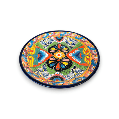 Colorful Talavera Dinnerware Set | 24-Piece Plate Set for 8
