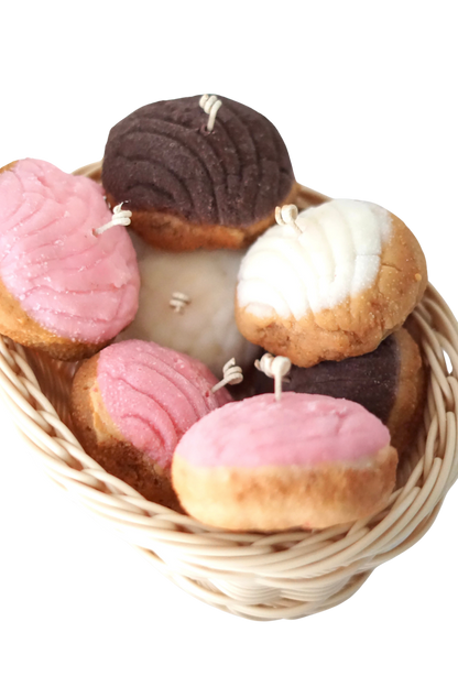 3 Concha Pan Dulce Candle - Vela