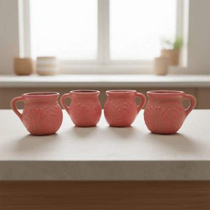 Wholesale Pink Talavera Mug | Authentic Handmade Mexican Clay Jarrito