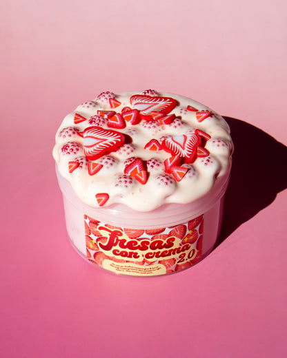 Fresas Con Crema Inspired Slime - Fresas con Crema Slime