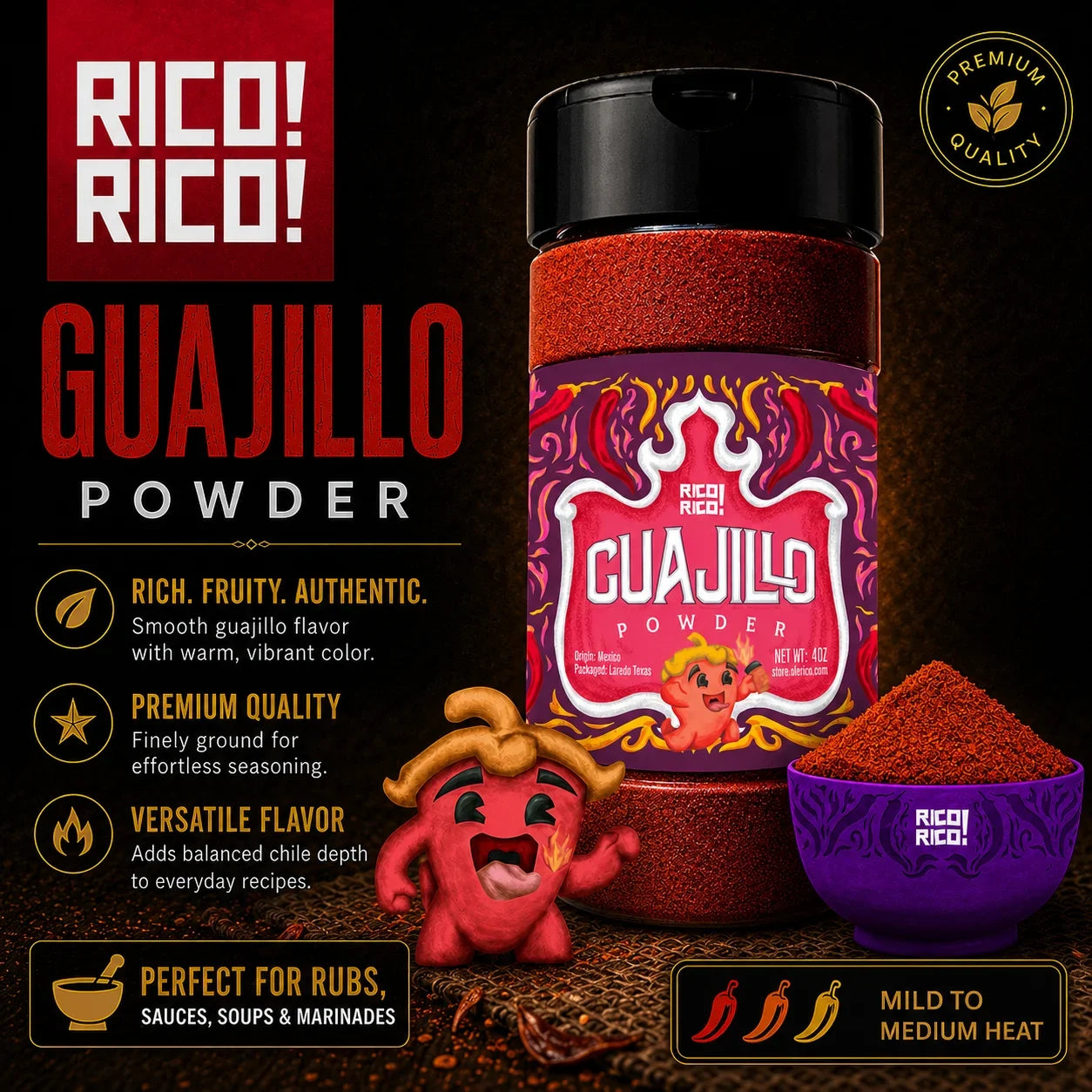 Guajillo Chile Powder Shaker