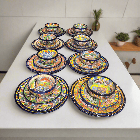 Talavera Dinnerware Set 32-Piece for 8- Juego de Platos