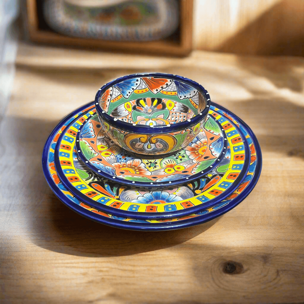 Talavera Dinnerware Set 32-Piece for 8- Juego de Platos