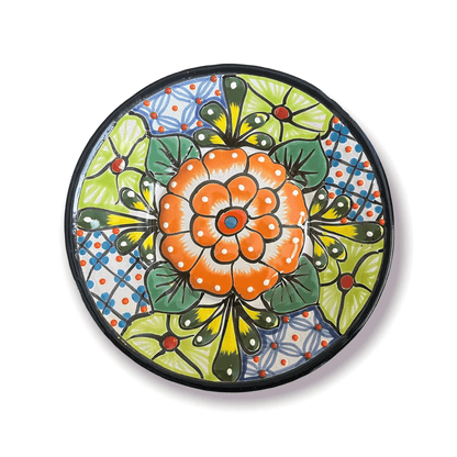 20-Piece Talavera Dinnerware Set | Handmade Floral Tableware (Seats 6)